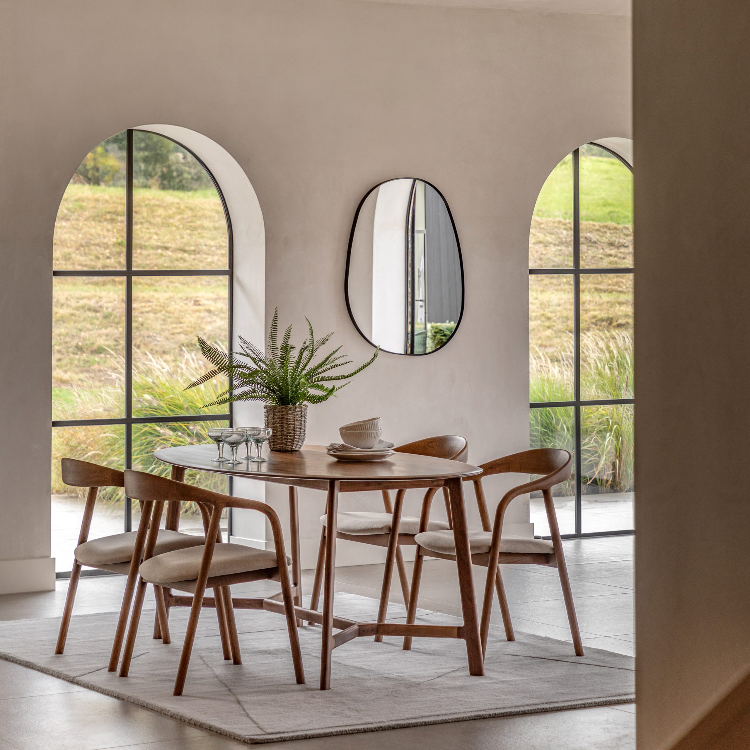 Gallery Direct Madrid Oval Dining Table Walnut