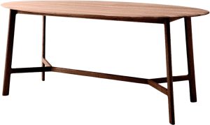 Gallery Direct Madrid Oval Dining Table Walnut | Shackletons
