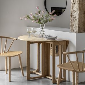 Gallery Direct Craft Folding Dining Table Natural | Shackletons
