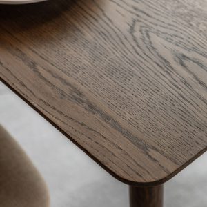 Gallery Direct Hatfield Dining Table Smoked | Shackletons