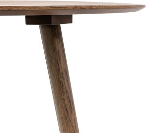 Gallery Direct Hatfield Round Dining Table Smoked | Shackletons