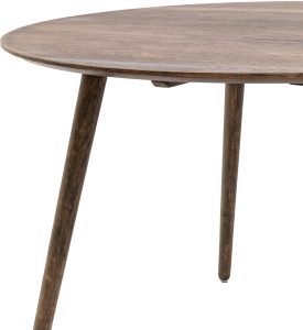 Gallery Direct Hatfield Round Dining Table Smoked | Shackletons