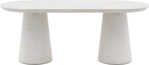 Gallery Direct Pedra Oval Dining Table Linen | Shackletons