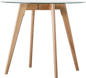 Gallery Direct Blair Round Dining Table Oak | Shackletons