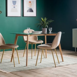 Gallery Direct Blair Rectangle Dining Table Oak | Shackletons