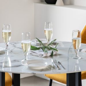 Gallery Direct Connolly Dining Table White Effect | Shackletons