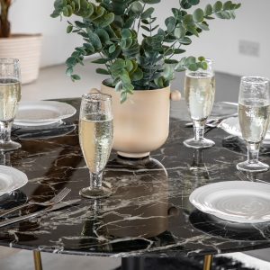 Gallery Direct Fielding Dining Table Black Effect | Shackletons
