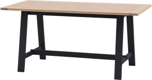 Gallery Direct Eton Trestle Table Meteor | Shackletons