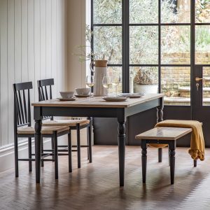 Gallery Direct Eton Extending Dining Table Meteor | Shackletons
