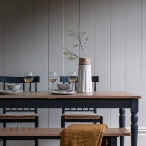 Gallery Direct Eton Extending Dining Table Meteor | Shackletons
