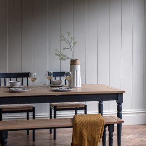 Gallery Direct Eton Extending Dining Table Meteor | Shackletons