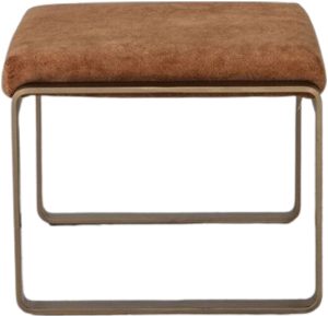 Gallery Direct Fabien Footstool Ochre | Shackletons