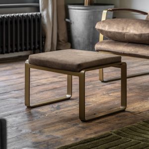 Gallery Direct Fabien Footstool Mineral | Shackletons