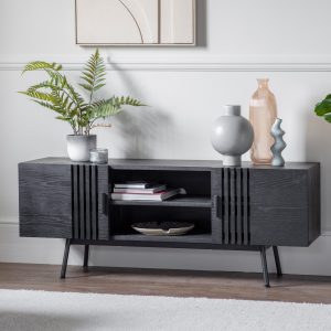 Gallery Direct Holsen Media Unit Black | Shackletons