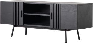 Gallery Direct Holsen Media Unit Black | Shackletons