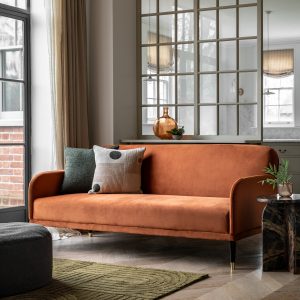 Gallery Direct Holt Sofa Bed Rust | Shackletons