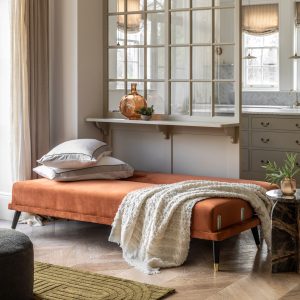 Gallery Direct Holt Sofa Bed Rust | Shackletons