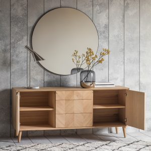 Gallery Direct Milano 2 Door 3 Drawer Sideboard | Shackletons