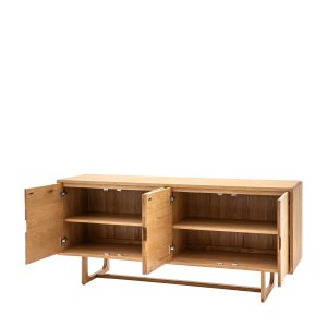 Gallery Direct Craft 4 Door Sideboard Natural | Shackletons