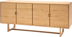 Gallery Direct Craft 4 Door Sideboard Natural | Shackletons