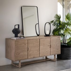 Gallery Direct Craft 4 Door Sideboard Smoked | Shackletons