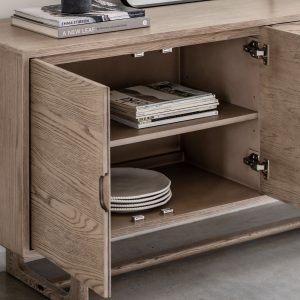 Gallery Direct Craft 4 Door Sideboard Smoked | Shackletons