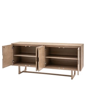 Gallery Direct Craft 4 Door Sideboard Smoked | Shackletons