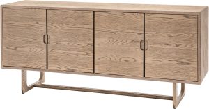 Gallery Direct Craft 4 Door Sideboard Smoked | Shackletons