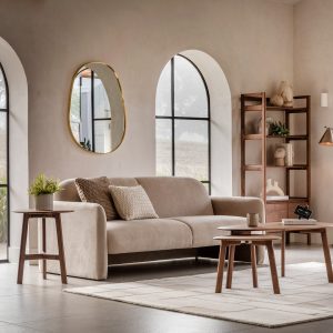 Gallery Direct Madrid Round Side Table Walnut | Shackletons