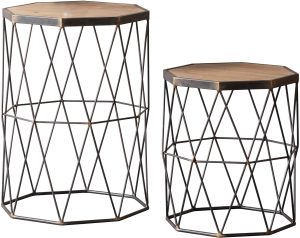 Gallery Direct Marshal Side Table  Set of 2 | Shackletons