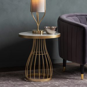 Gallery Direct Southgate Side Table Champagne | Shackletons Gallery Direct Southgate Side Table Champagne | Shackletons