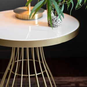 Gallery Direct Southgate Side Table Champagne | Shackletons Gallery Direct Southgate Side Table Champagne | Shackletons