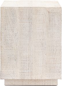 Gallery Direct Iowa Side Table Whitewash | Shackletons