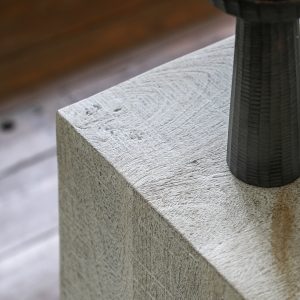 Gallery Direct Iowa Side Table Whitewash | Shackletons