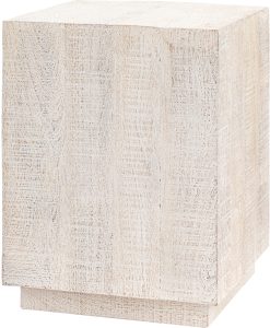 Gallery Direct Iowa Side Table Whitewash | Shackletons