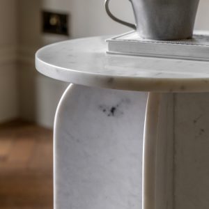 Gallery Direct Amalfi Side Table White | Shackletons