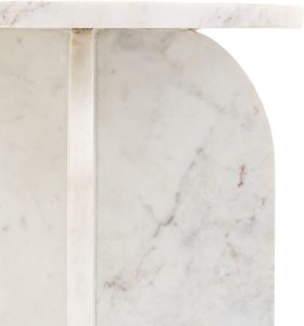 Gallery Direct Amalfi Side Table White | Shackletons