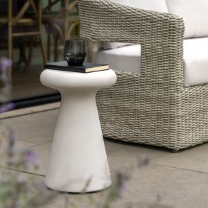 Gallery Direct Pavia Side Table Concrete | Shackletons