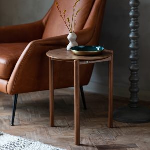 Gallery Direct Burley Side Table Walnut | Shackletons