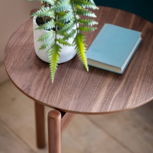 Gallery Direct Burley Side Table Walnut | Shackletons
