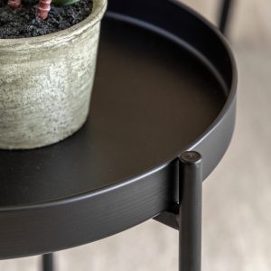 Gallery Direct Melbury Side Table Black | Shackletons