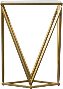 Gallery Direct Helford Side Table Gold | Shackletons