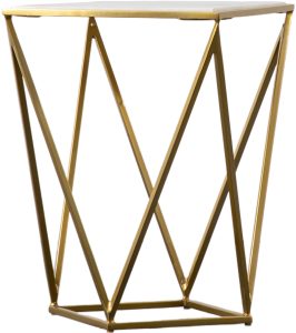 Gallery Direct Helford Side Table Gold | Shackletons