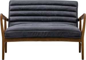 Gallery Direct Datsun 2 Seater Sofa Antique Ebony | Shackletons