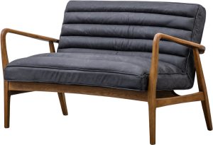 Gallery Direct Datsun 2 Seater Sofa Antique Ebony | Shackletons