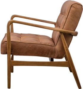 Gallery Direct Humber 2 Seater Sofa Vintage Brown Leather | Shackletons