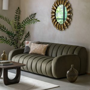 Gallery Direct Coste 3 Seater Sofa Moss | Shackletons