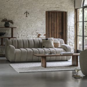 Gallery Direct Coste 3 Seater Sofa Cream | Shackletons
