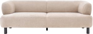 Gallery Direct Ardo 3 Seater Sofa Cream | Shackletons