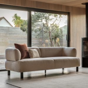 Gallery Direct Ardo 3 Seater Sofa Cream | Shackletons